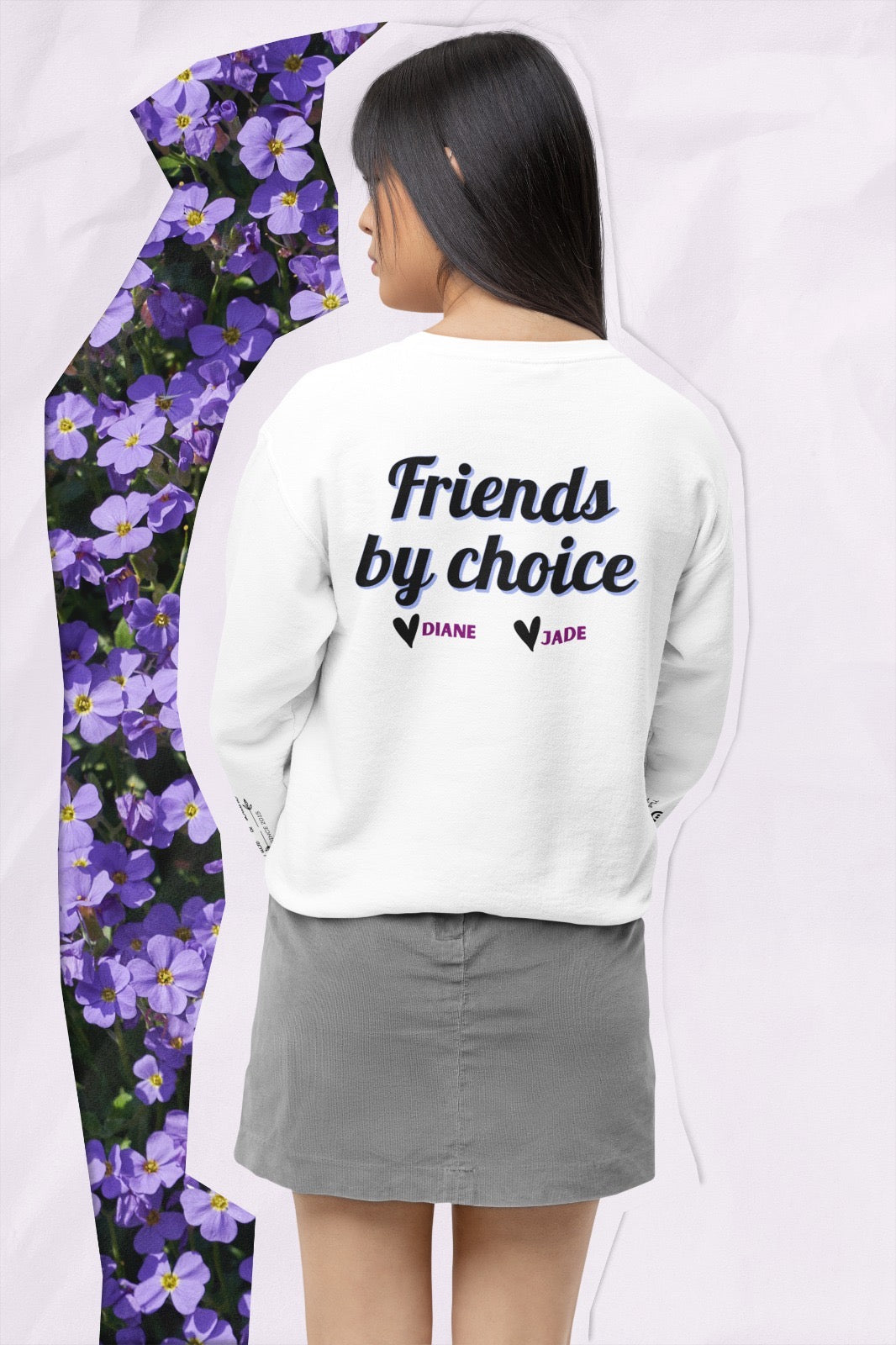 SISTERS BY LOVE - Custom Crewneck Sweatshirt 💕