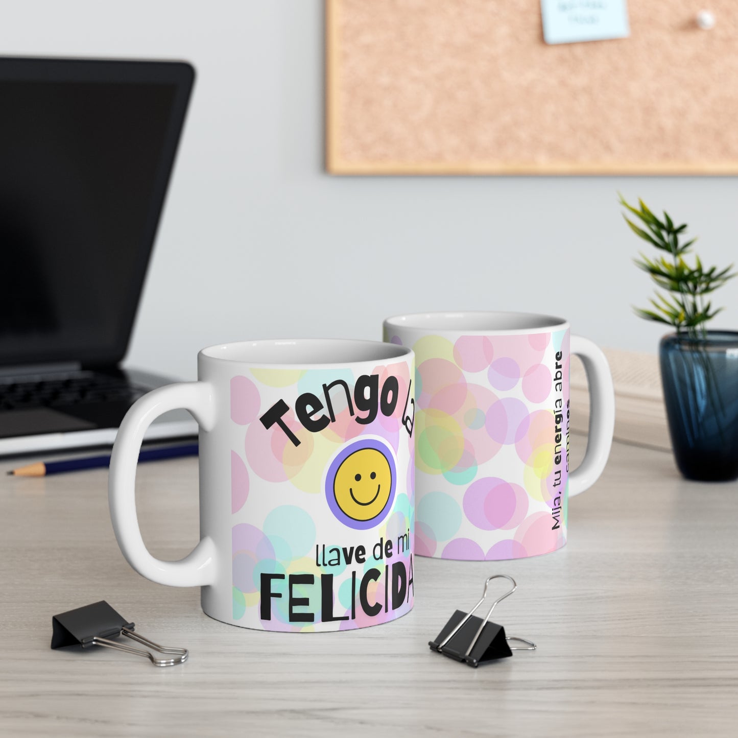 THE KEY TO MY HAPPINESS MUG - Spanish version
