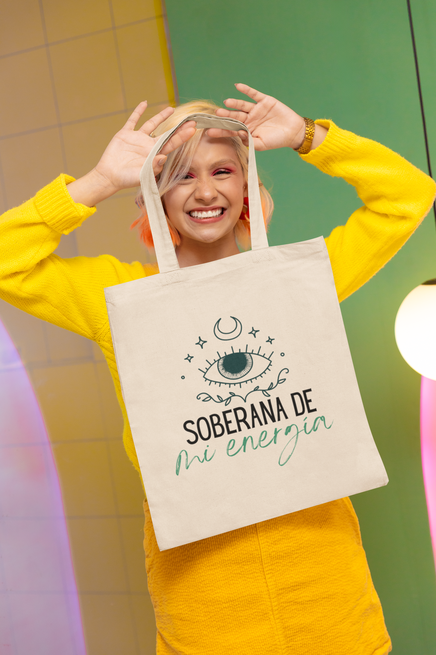 GOOD VIBES- Cotton Canvas Tote Bag
