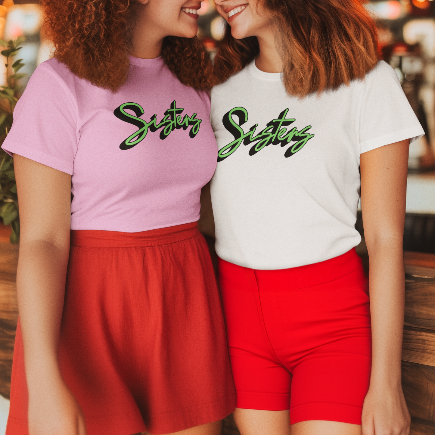 SISTERS - Casual Cotton Tee for women