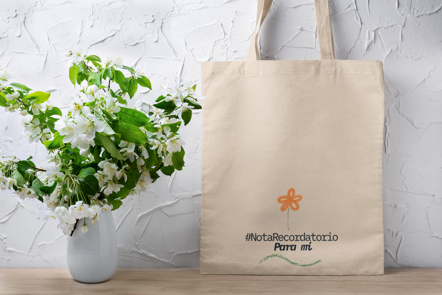 FLOURISH ONE DAY AT A TIME-Tote bag