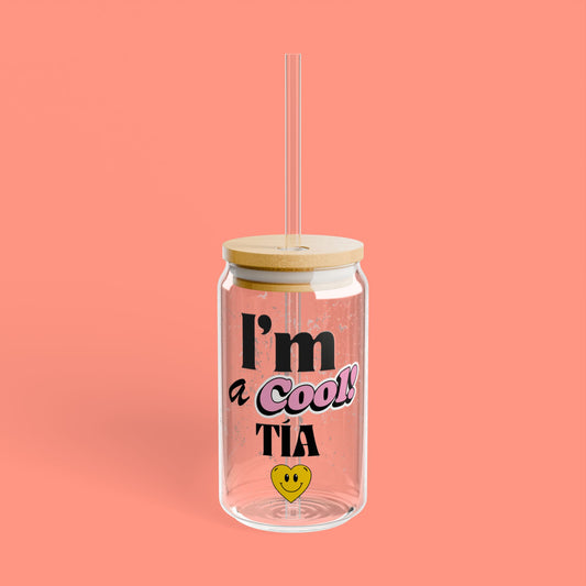 COOL AUNTIE - Custom Sipper Glass