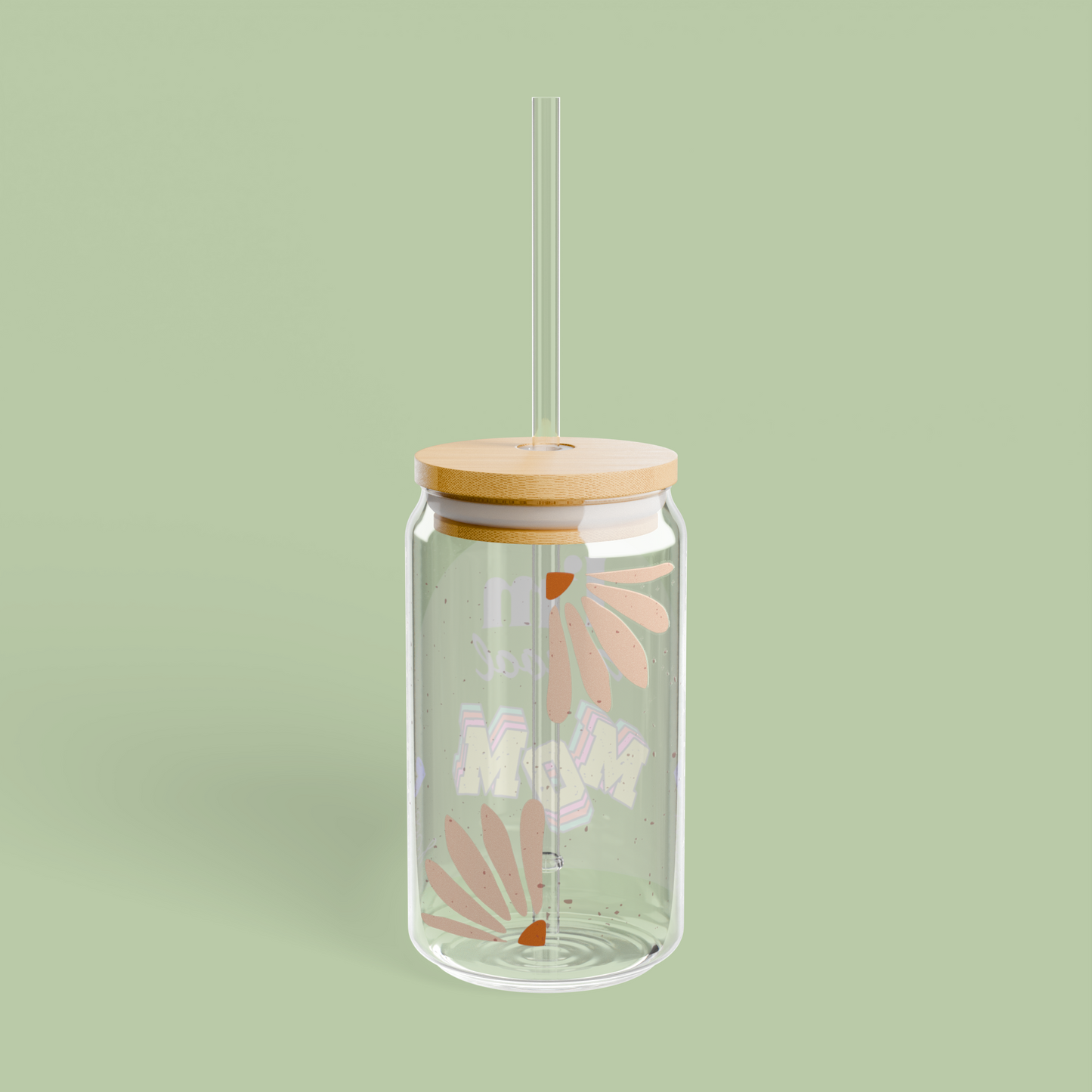 COOL MOM - Custom Sipper Glass 💛