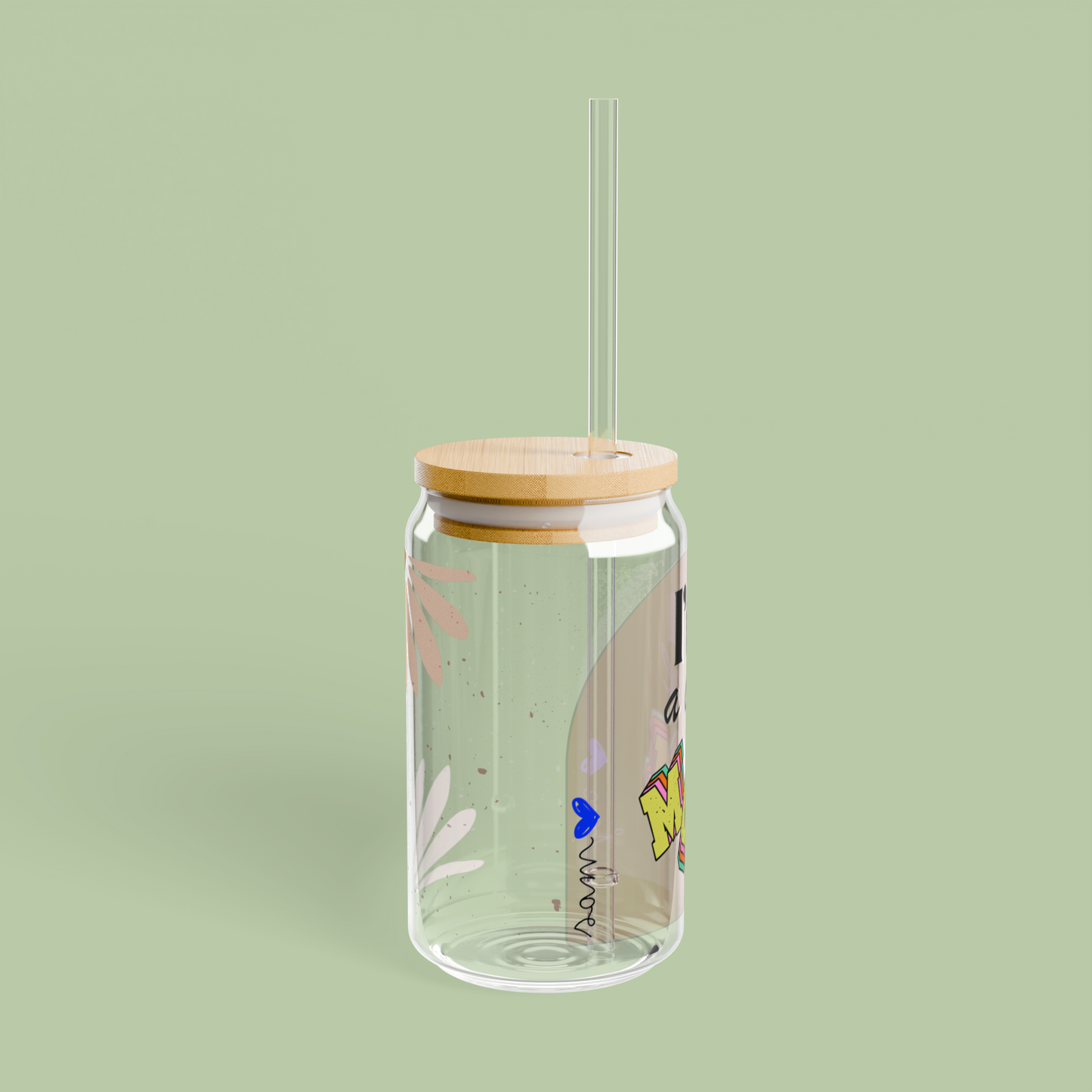 COOL MOM - Custom Sipper Glass 💛