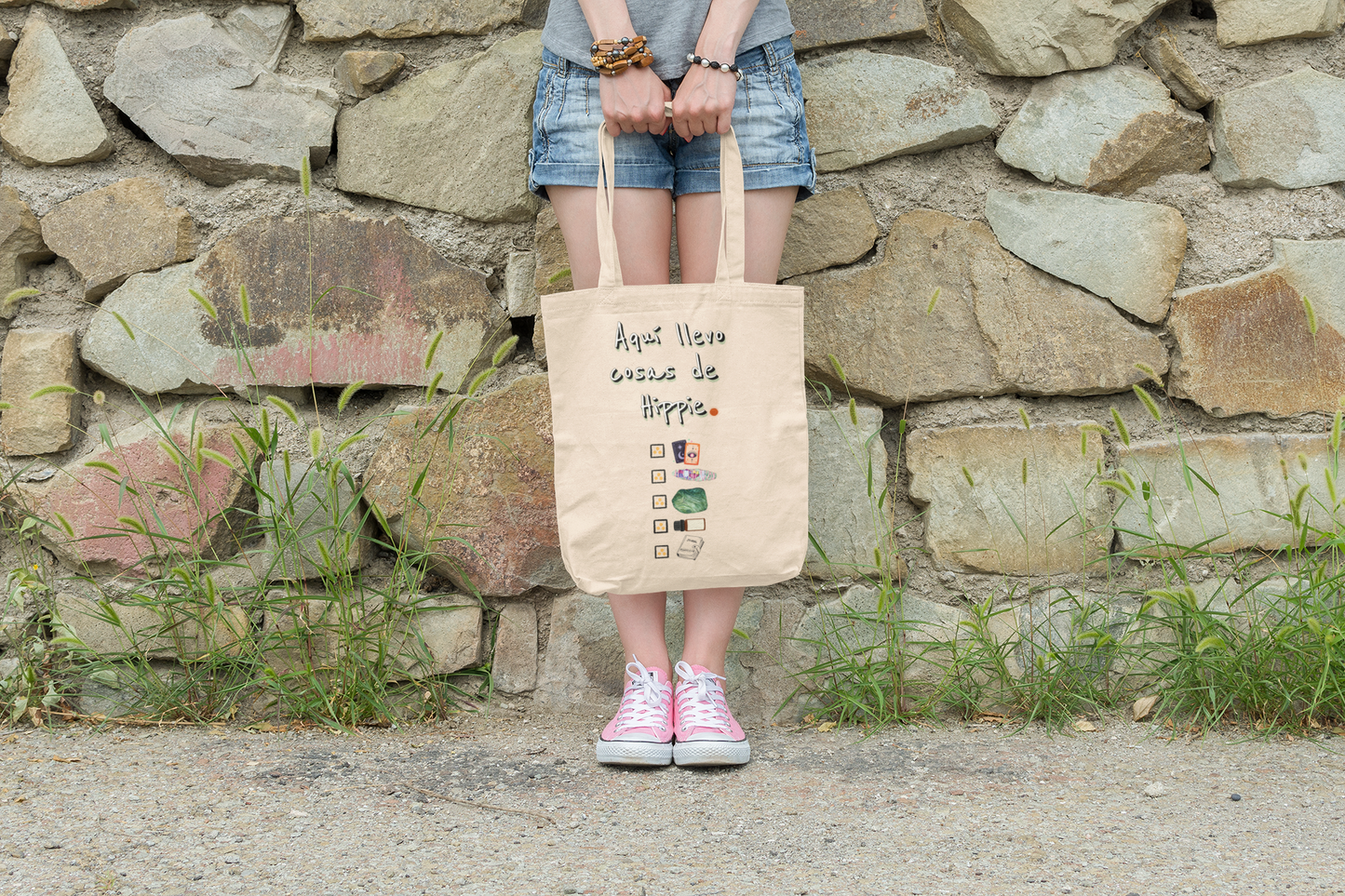 ONE VIBE AT A TIME - Cotton Canvas Tote Bag