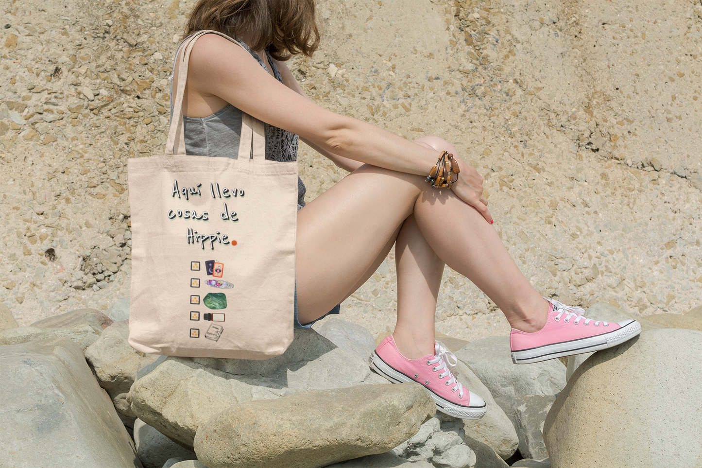 ONE VIBE AT A TIME - Cotton Canvas Tote Bag